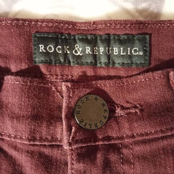 Rock & Republic Kimber side zippers shorts size 8 - Picture 4 of 8